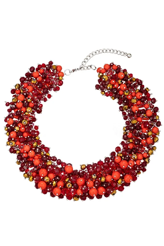 Make Every Moment Shine – Jewelry Discounts Available Harper Red Collar Statement Necklace Make Every Moment Shine – Jewelry Discounts Available Harper Red Collar Statement Necklace
