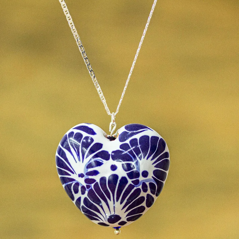 Elegant Necklaces And Bracelets At Limited-Time Offers Heart of Mexico Hand Painted Ceramic Heart Pendant Necklace from Mexico Elegant Necklaces And Bracelets At Limited-Time Offers Heart of Mexico Hand Painted Ceramic Heart Pendant Necklace from Mexico