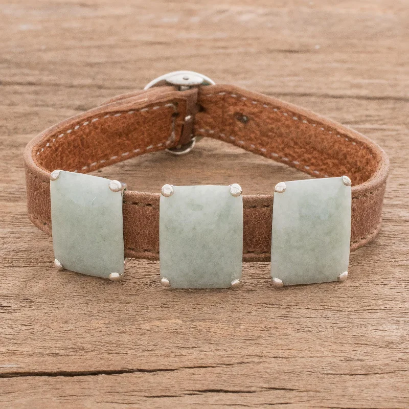 Your Perfect Accessory Now At The Best Price Inspiring Apple Green Beauty Jade and Leather Pendant Bracelet in Apple Green Your Perfect Accessory Now At The Best Price Inspiring Apple Green Beauty Jade and Leather Pendant Bracelet in Apple Green