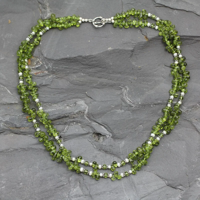 Personalized Jewelry Sale – Meaningful Gifts At Great Prices Kashmiri Meadow Peridot and pearl strand necklace Personalized Jewelry Sale – Meaningful Gifts At Great Prices Kashmiri Meadow Peridot and pearl strand necklace