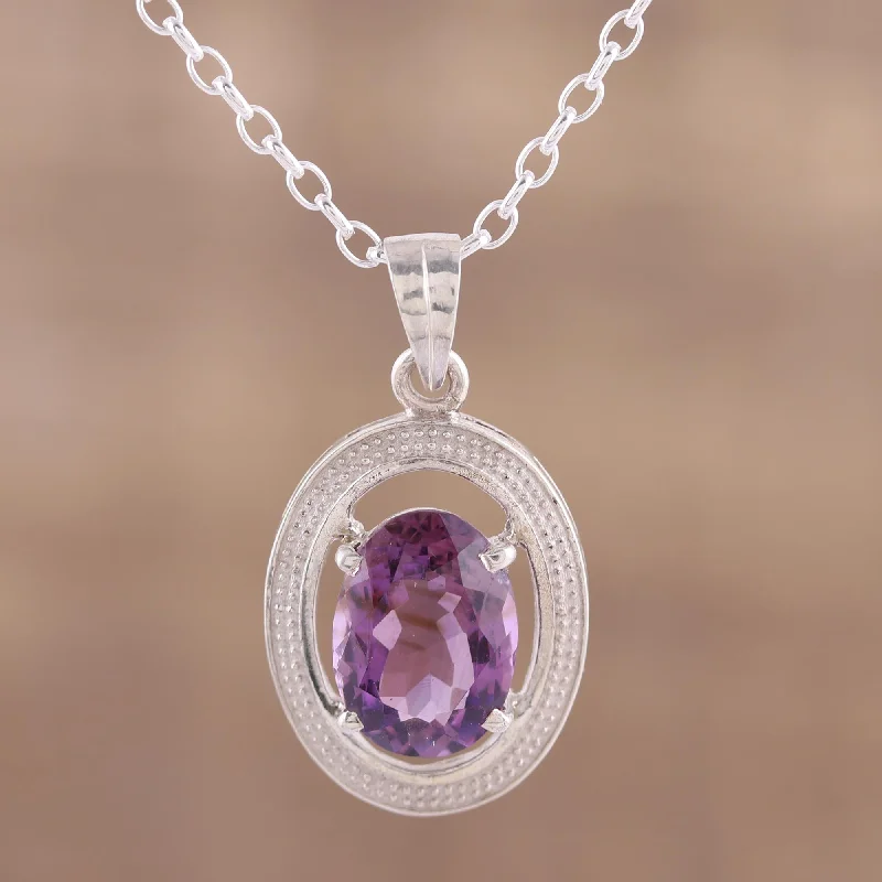 Discover Unique Jewelry With Special Limited-Time Offers Lavender Fascination Pendant Necklace with Six Carat Amethyst Stone Discover Unique Jewelry With Special Limited-Time Offers Lavender Fascination Pendant Necklace with Six Carat Amethyst Stone
