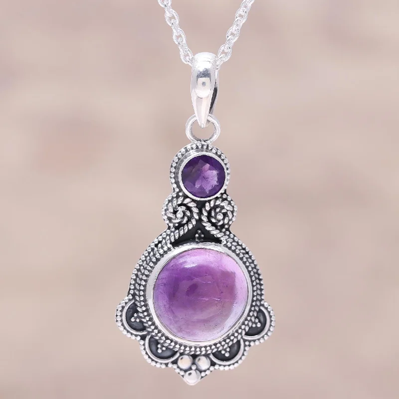 Dainty And Elegant Jewelry Now At Reduced Prices Lilac Harmony Purple Amethyst and Sterling Silver Pendant Necklace Dainty And Elegant Jewelry Now At Reduced Prices Lilac Harmony Purple Amethyst and Sterling Silver Pendant Necklace