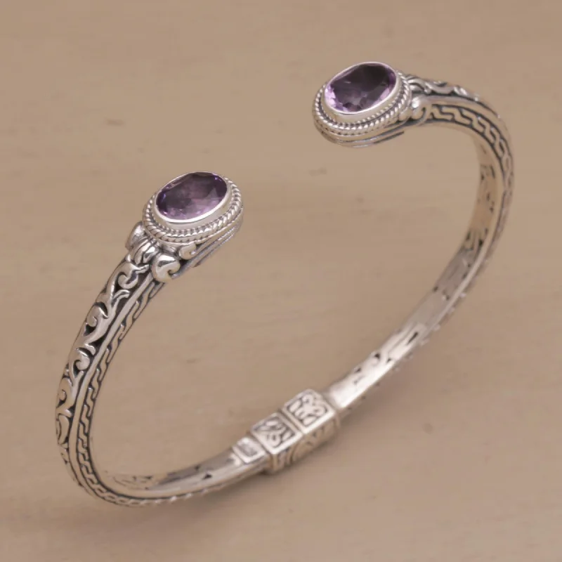 Personalized Jewelry Sale – Unique Pieces At Great Prices Magical Attraction Amethyst Hinged Cuff Bracelet Personalized Jewelry Sale – Unique Pieces At Great Prices Magical Attraction Amethyst Hinged Cuff Bracelet