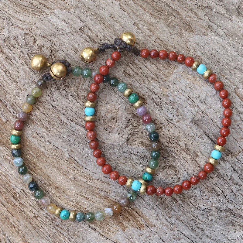 Grab Your Favorite Jewelry At The Lowest Prices Magical Colors Jasper Brass Beaded Bracelet Grab Your Favorite Jewelry At The Lowest Prices Magical Colors Jasper Brass Beaded Bracelet