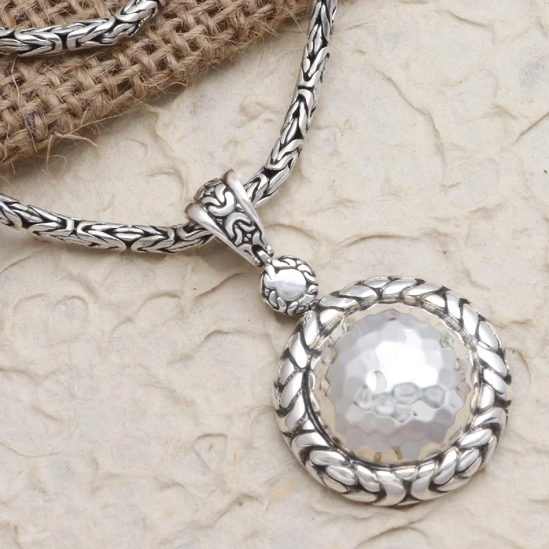Timeless Jewelry, Timeless Savings – Don't Wait Meditation Healing Byzantine Link Hammered Sterling Silver Pendant Necklace Timeless Jewelry, Timeless Savings – Don't Wait Meditation Healing Byzantine Link Hammered Sterling Silver Pendant Necklace