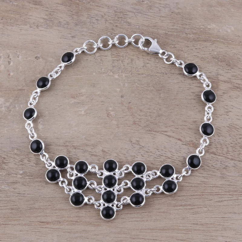 Upgrade Your Collection With Our Limited-Time Jewelry Sale Midnight Orbs Sterling Silver and Black Onyx Midnight Orbs Link Bracelet Upgrade Your Collection With Our Limited-Time Jewelry Sale Midnight Orbs Sterling Silver and Black Onyx Midnight Orbs Link Bracelet