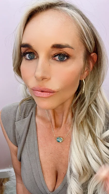 Discover Unique Jewelry With Special Limited-Time Offers Mrs. Parker Demi Fine Necklace  in Teal Mojave Copper Turquoise