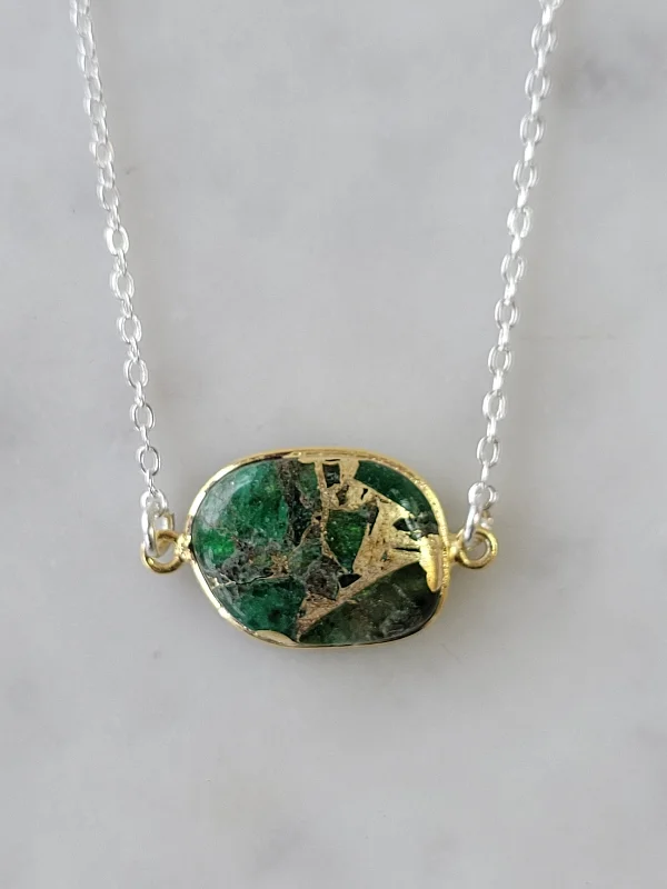 Final Call For Exquisite Jewelry At Reduced Rates Mrs. Parker Necklace in Green Mojave Copper Turquoise Final Call For Exquisite Jewelry At Reduced Rates Mrs. Parker Necklace in Green Mojave Copper Turquoise
