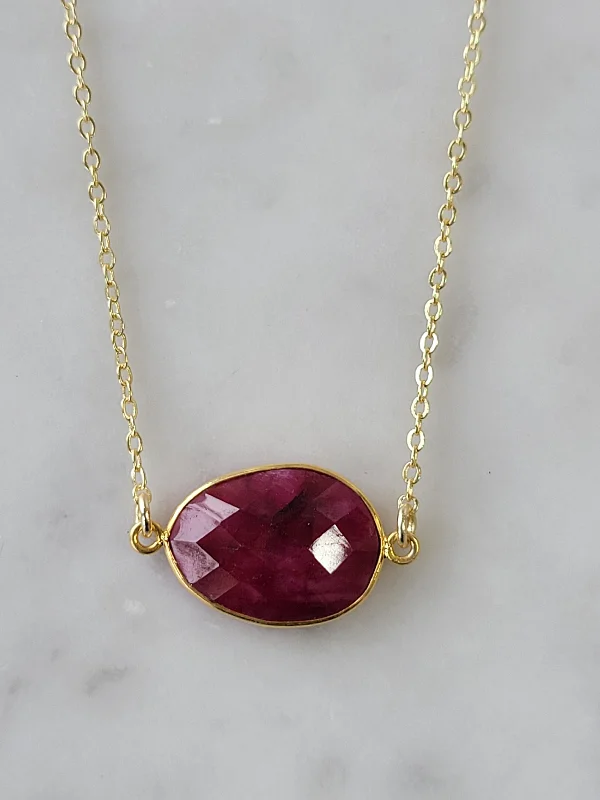 Personalized Jewelry Sale – Unique Gifts At Low Prices Mrs. Parker Necklace in Ruby