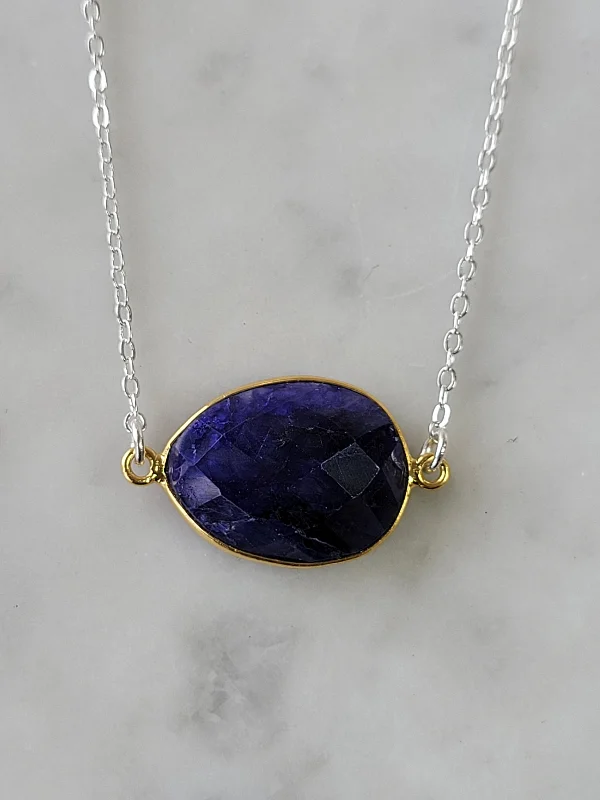 Dainty And Elegant Jewelry Now At Reduced Prices Mrs. Parker Necklace in Sapphire