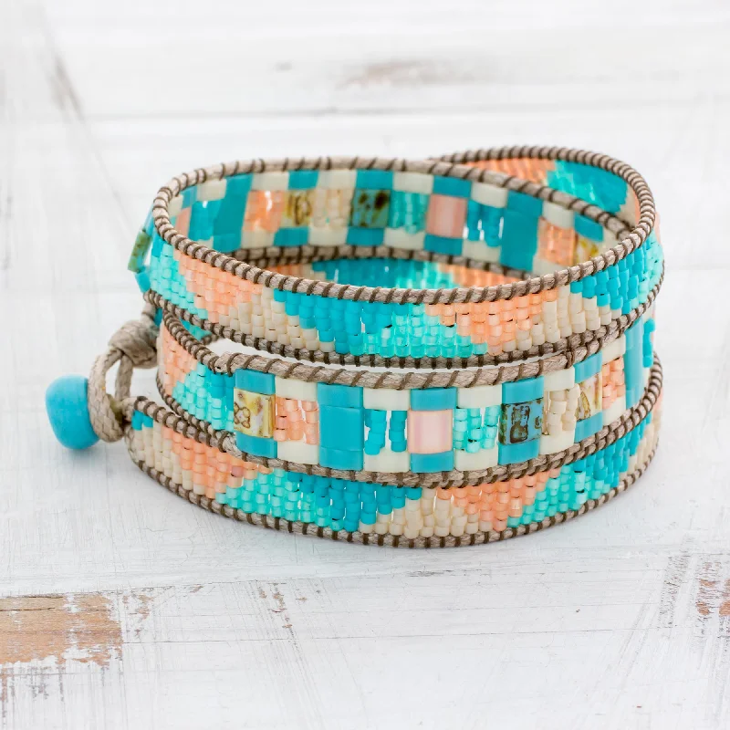 Trending Jewelry Styles Now At Limited-Time Discounts Pastel Mountains Glass Bead Beaded Bracelet Trending Jewelry Styles Now At Limited-Time Discounts Pastel Mountains Glass Bead Beaded Bracelet