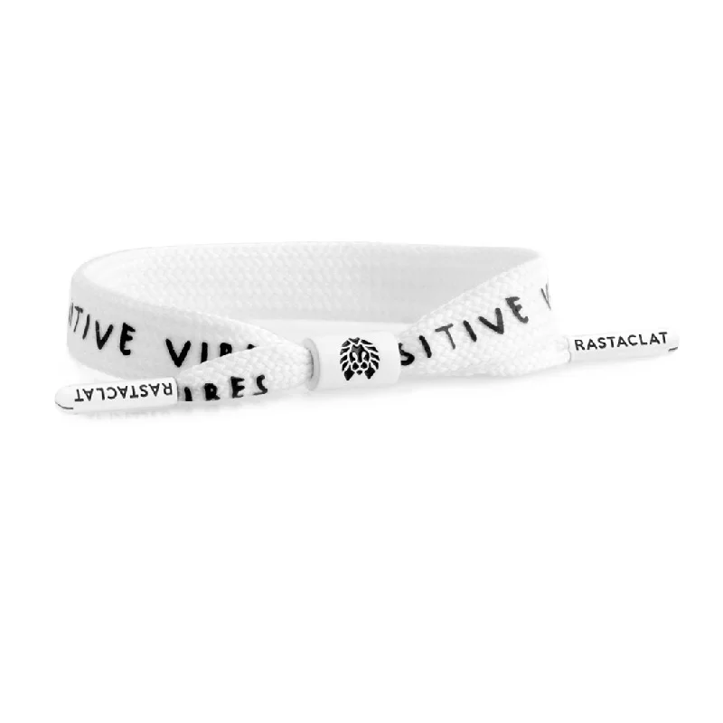 Exclusive Jewelry Sale Event – Shop Now Rastaclat Original Hand Assembled White Positive Vibes Adjustable Single Lace Bracelet Exclusive Jewelry Sale Event – Shop Now Rastaclat Original Hand Assembled White Positive Vibes Adjustable Single Lace Bracelet