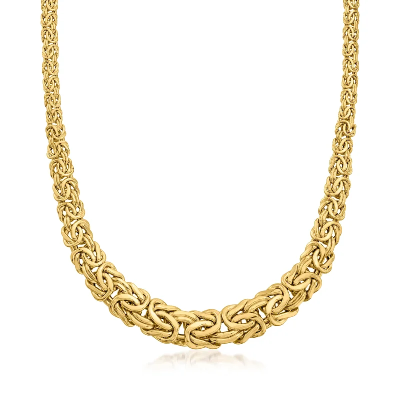 Best Jewelry Sale – Shop Exclusive Designs Now Ross-Simons 18kt Yellow Gold Graduated Byzantine Necklace Best Jewelry Sale – Shop Exclusive Designs Now Ross-Simons 18kt Yellow Gold Graduated Byzantine Necklace