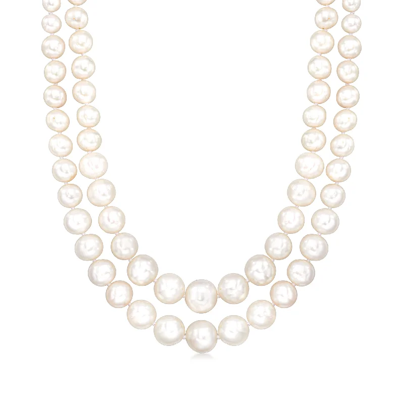 Breathtaking Jewelry At Limited-Time Savings Ross-Simons 5-11mm Cultured Pearl 2-Strand Necklace With Sterling Silver Breathtaking Jewelry At Limited-Time Savings Ross-Simons 5-11mm Cultured Pearl 2-Strand Necklace With Sterling Silver