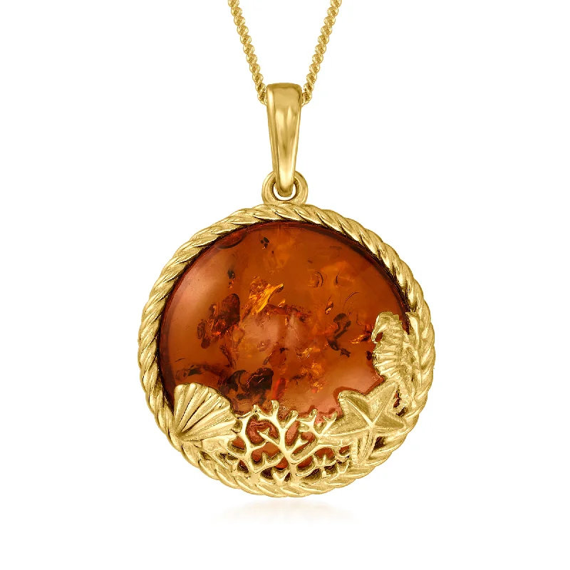 Exclusive Jewelry Sale – Grab Timeless Pieces Now Ross-Simons Amber Sea Life Pendant Necklace in 18kt Gold Over Sterling Exclusive Jewelry Sale – Grab Timeless Pieces Now Ross-Simons Amber Sea Life Pendant Necklace in 18kt Gold Over Sterling
