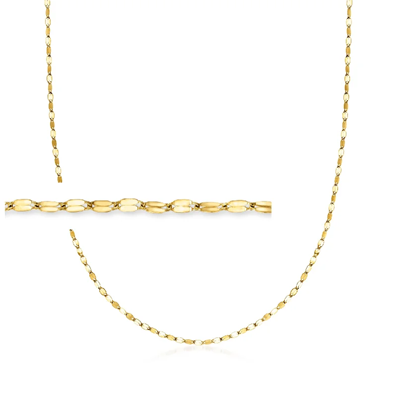 Unmissable Discounts On Timeless Jewelry Pieces Ross-Simons Italian 1.5mm 18kt Yellow Gold Lumachina-Chain Necklace Unmissable Discounts On Timeless Jewelry Pieces Ross-Simons Italian 1.5mm 18kt Yellow Gold Lumachina-Chain Necklace