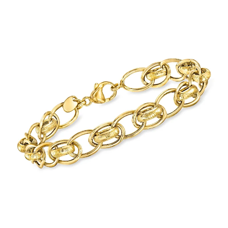 Modern Jewelry At Exclusive Discounts – Shop Today Ross-Simons Italian 14kt Yellow Gold Double-Link Bracelet Modern Jewelry At Exclusive Discounts – Shop Today Ross-Simons Italian 14kt Yellow Gold Double-Link Bracelet