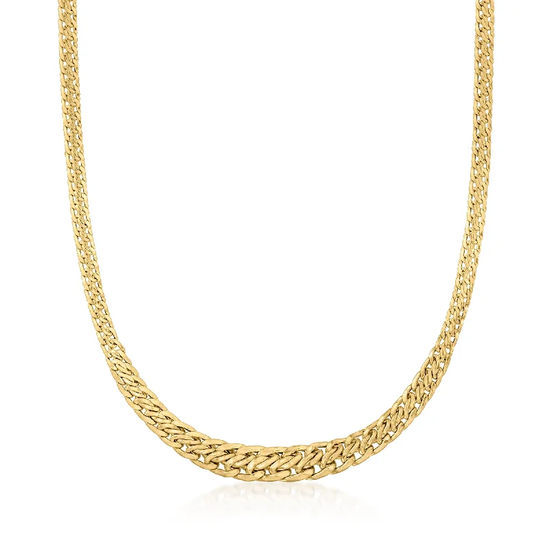 Bestselling Jewelry At Special Promotional Rates Ross-Simons Italian 14kt Yellow Gold Graduated Modified Wheat-Link Necklace Bestselling Jewelry At Special Promotional Rates Ross-Simons Italian 14kt Yellow Gold Graduated Modified Wheat-Link Necklace