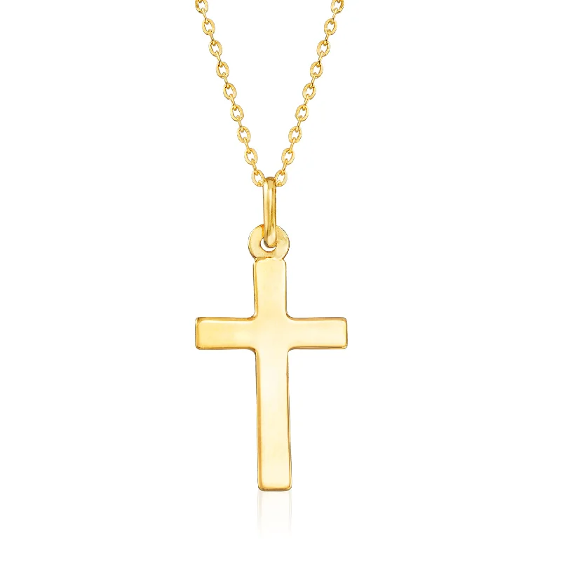 Stunning Jewelry At Even More Stunning Prices Ross-Simons Italian 18kt Yellow Gold Cross Pendant Necklace Stunning Jewelry At Even More Stunning Prices Ross-Simons Italian 18kt Yellow Gold Cross Pendant Necklace