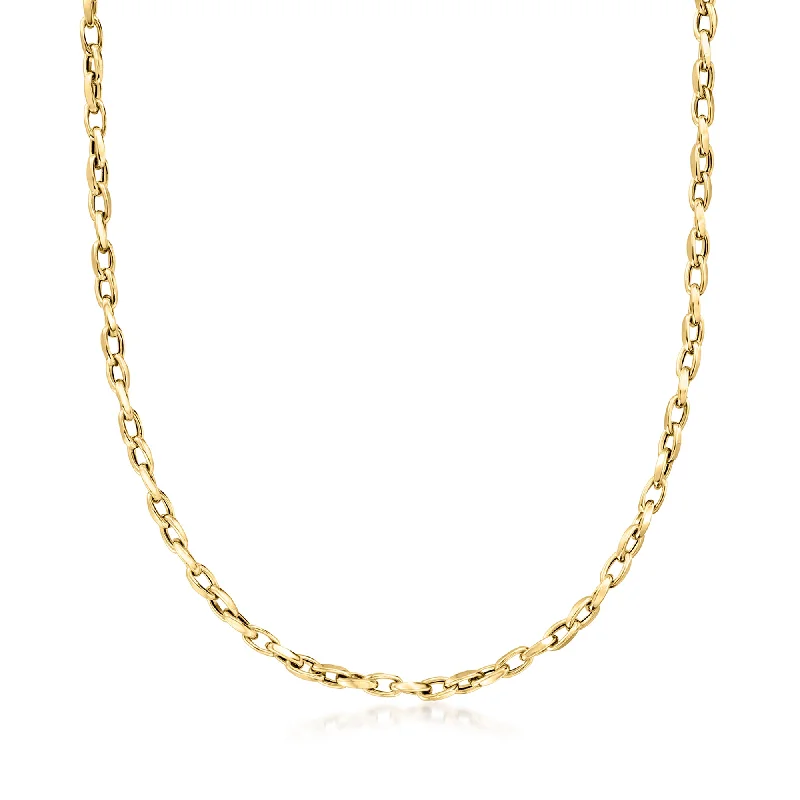 Don't Miss Out On Jaw-Dropping Jewelry Discounts Ross-Simons Italian 18kt Yellow Gold Twisted Cable-Link Necklace Don't Miss Out On Jaw-Dropping Jewelry Discounts Ross-Simons Italian 18kt Yellow Gold Twisted Cable-Link Necklace