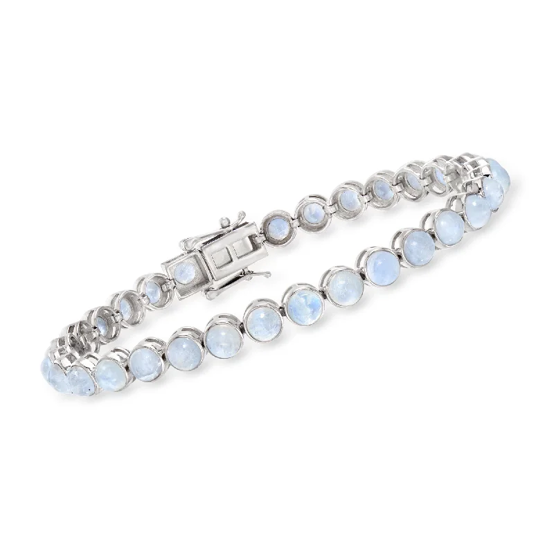 Huge Savings On Premium Jewelry Styles Ross-Simons Moonstone Tennis Bracelet in Sterling Silver Huge Savings On Premium Jewelry Styles Ross-Simons Moonstone Tennis Bracelet in Sterling Silver