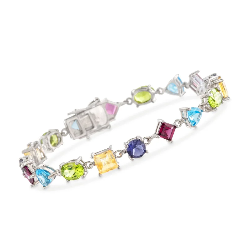 Buy More, Save More On Stunning Jewelry Pieces Ross-Simons Multi-Stone Bracelet in Sterling Silver Buy More, Save More On Stunning Jewelry Pieces Ross-Simons Multi-Stone Bracelet in Sterling Silver