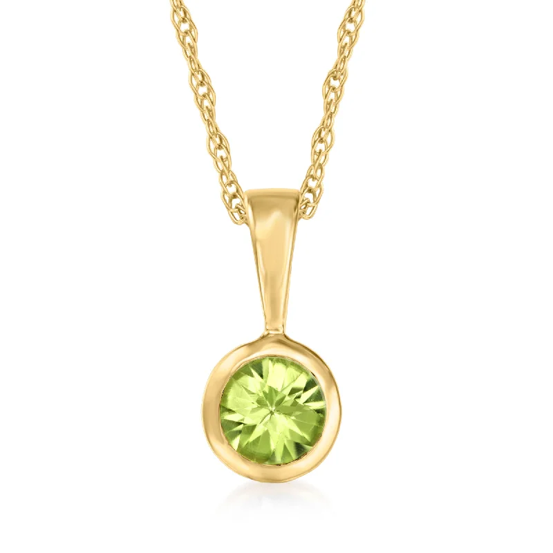 Fashion-Forward Jewelry At Incredible Prices Ross-Simons Peridot Pendant Necklace in 14kt Yellow Gold. 16 inches Fashion-Forward Jewelry At Incredible Prices Ross-Simons Peridot Pendant Necklace in 14kt Yellow Gold. 16 inches