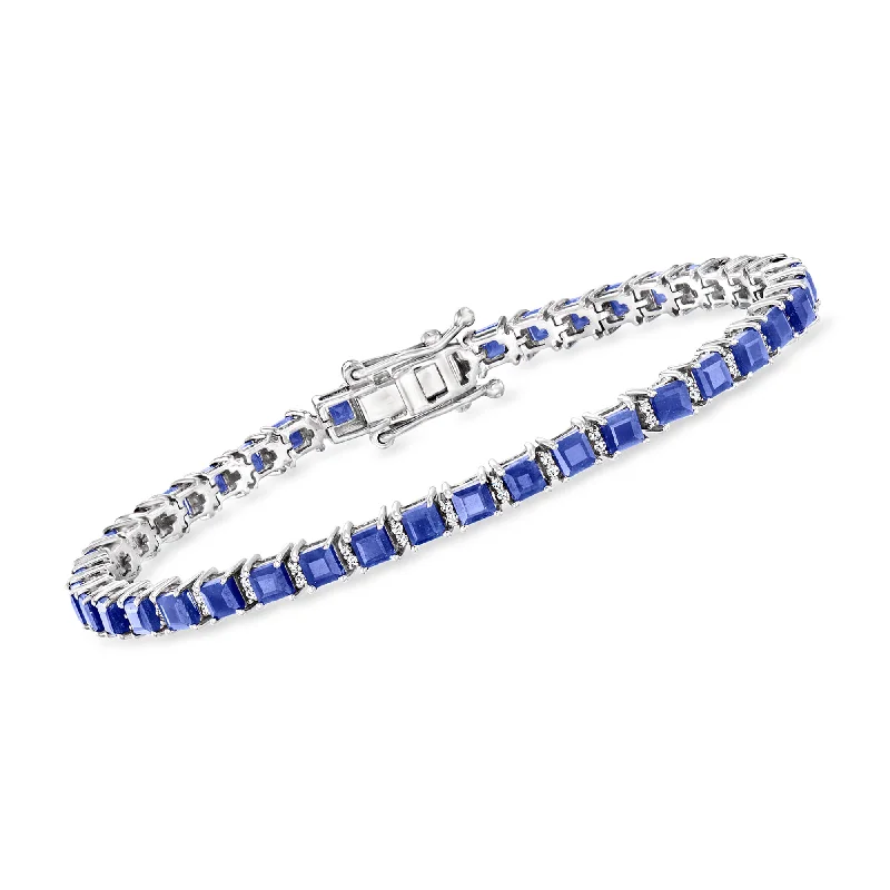 Must-Have Jewelry Pieces At Reduced Prices Ross-Simons Sapphire and . Diamond Tennis Bracelet in Sterling Silver Must-Have Jewelry Pieces At Reduced Prices Ross-Simons Sapphire and . Diamond Tennis Bracelet in Sterling Silver