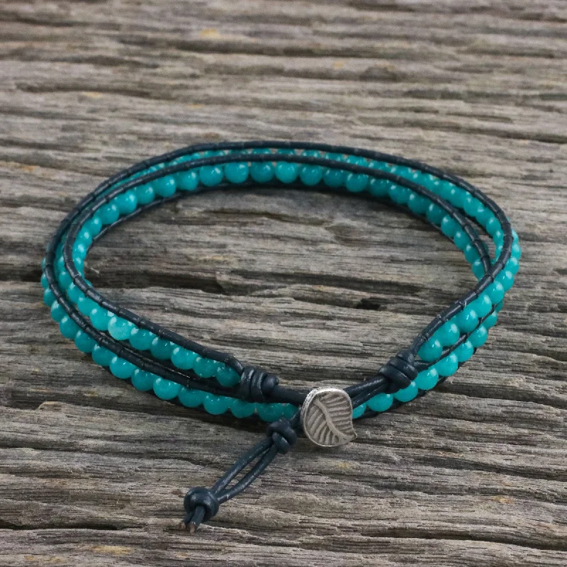 Flash Jewelry Sale – Get Stunning Pieces At Low Prices Sea Window Karen Silver Leaf Aqua Blue Quartz Beaded Wrap Bracelet Flash Jewelry Sale – Get Stunning Pieces At Low Prices Sea Window Karen Silver Leaf Aqua Blue Quartz Beaded Wrap Bracelet