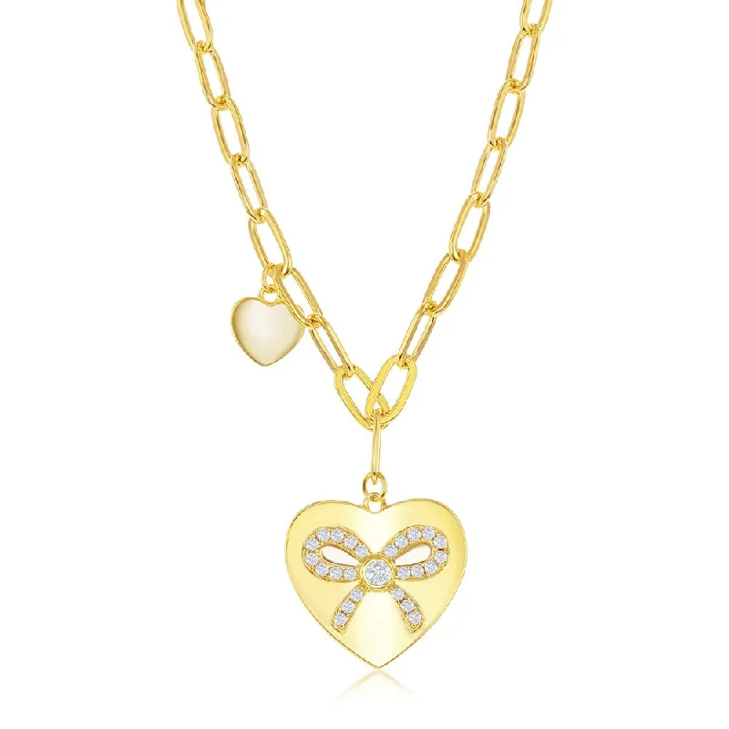Final Call – Shop Exquisite Jewelry Before It's Gone Sterling Silver Double Oval CZ Necklace - Gold Plated Final Call – Shop Exquisite Jewelry Before It's Gone Sterling Silver Double Oval CZ Necklace - Gold Plated