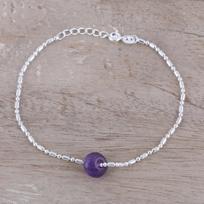 Timeless Jewelry, Timeless Savings – Don't Wait Stylish Dazzle 2.5-Carat Amethyst Pendant Bracelet from India Timeless Jewelry, Timeless Savings – Don't Wait Stylish Dazzle 2.5-Carat Amethyst Pendant Bracelet from India