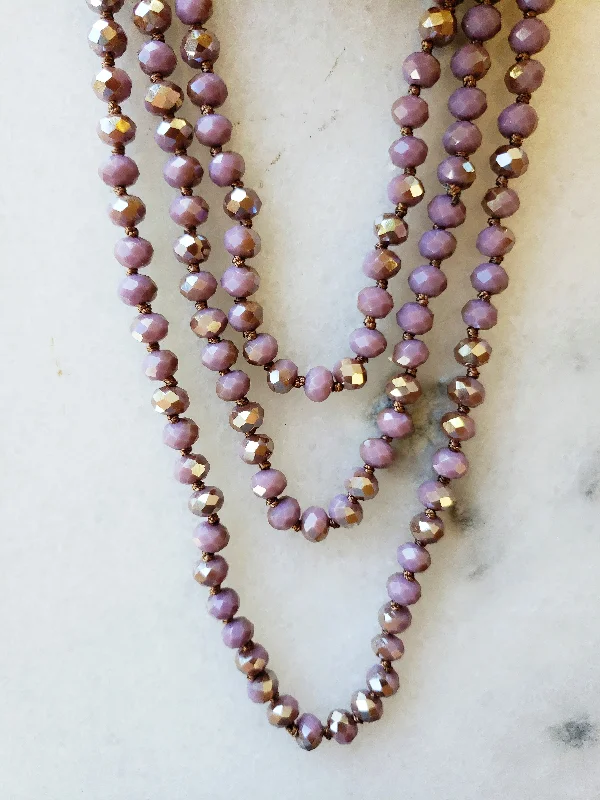 Jewelry Flash Sale – Stylish Designs At Unbeatable Rates Taupe and Purple Crystal Beaded Necklace Jewelry Flash Sale – Stylish Designs At Unbeatable Rates Taupe and Purple Crystal Beaded Necklace