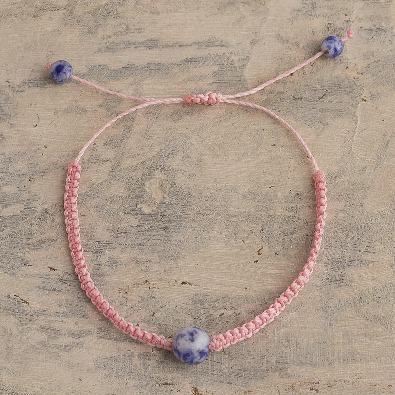 Shop Dazzling Rings, Earrings, And More At Special Discounts Tranquil Planet Adjustable Macrame and Sodalite Bracelet Shop Dazzling Rings, Earrings, And More At Special Discounts Tranquil Planet Adjustable Macrame and Sodalite Bracelet