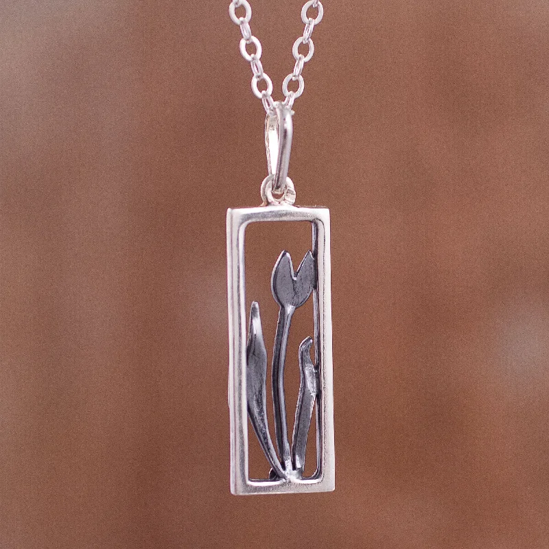 Trending Jewelry Now Available At Exclusive Prices Tulip in the Window Sterling Silver Tulip Pendant Necklace from Peru Trending Jewelry Now Available At Exclusive Prices Tulip in the Window Sterling Silver Tulip Pendant Necklace from Peru