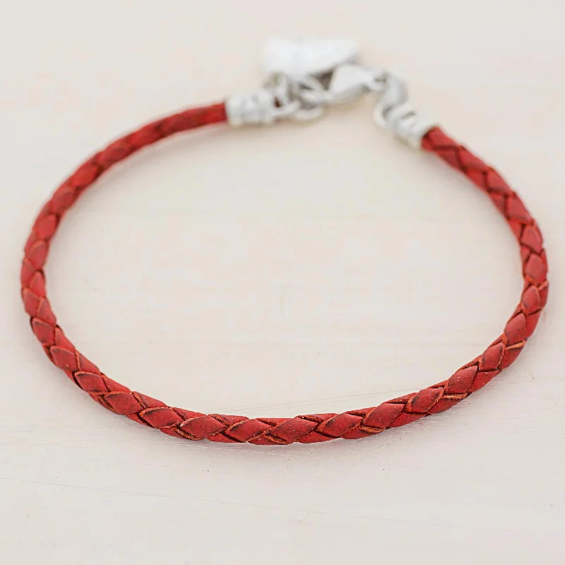 Once-A-Year Jewelry Sale – Grab Your Favorites Now Walk of Life in Red 999 Silver Red Leather Charm Wristband Bracelet Guatemala Once-A-Year Jewelry Sale – Grab Your Favorites Now Walk of Life in Red 999 Silver Red Leather Charm Wristband Bracelet Guatemala