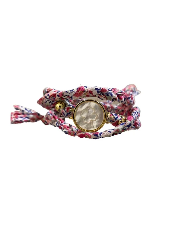 Exclusive Jewelry Sale – Shine For Less Women's Four Leaf Clover Flamingo Liberty Wrap Bracelet In Pink Exclusive Jewelry Sale – Shine For Less Women's Four Leaf Clover Flamingo Liberty Wrap Bracelet In Pink