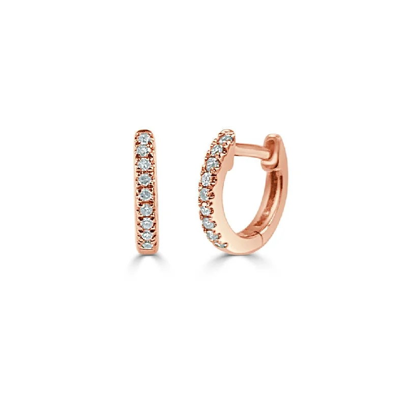 Huge Markdowns On Premium Jewelry Styles 14k Gold & Diamond Huggie Earrings
