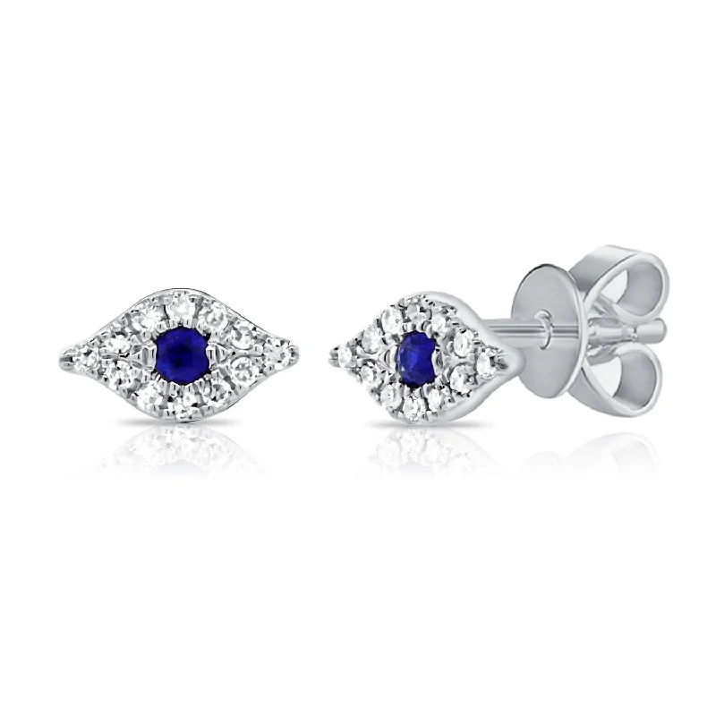 Must-Have Jewelry Pieces At Reduced Prices 14k Gold & Diamond Sapphire Evil Eye Studs Must-Have Jewelry Pieces At Reduced Prices 14k Gold & Diamond Sapphire Evil Eye Studs