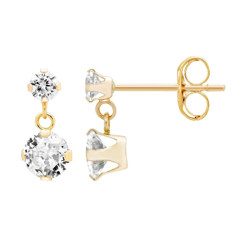 Last Chance To Grab Your Favorite Jewelry At A Discount A&M 14k Gold Cubic Zirconia Dangle Earrings Last Chance To Grab Your Favorite Jewelry At A Discount A&M 14k Gold Cubic Zirconia Dangle Earrings
