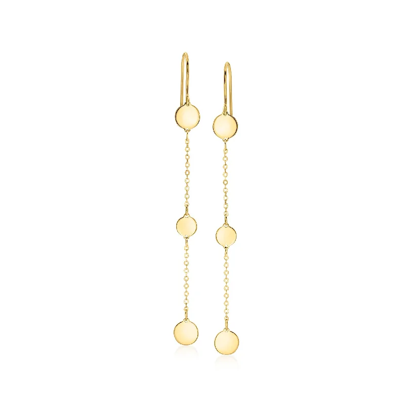 Shop Fine Jewelry With Exclusive Savings Canaria Italian 10kt Yellow Gold Circle-Station Drop Earrings Shop Fine Jewelry With Exclusive Savings Canaria Italian 10kt Yellow Gold Circle-Station Drop Earrings