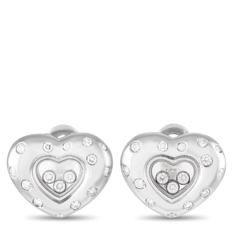 Chic, Trendy, And Affordable Jewelry Sale Chopard Happy Diamonds 18K White Gold 0.94 ct Diamond Heart Earrings CH32-102124 Chic, Trendy, And Affordable Jewelry Sale Chopard Happy Diamonds 18K White Gold 0.94 ct Diamond Heart Earrings CH32-102124