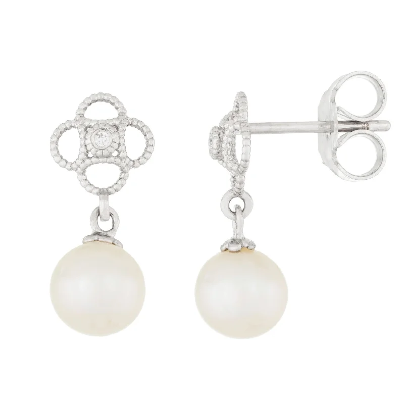 Personalized Jewelry Sale – Meaningful Gifts At Great Prices 14k White Gold Diamond Pearl Earrings Personalized Jewelry Sale – Meaningful Gifts At Great Prices 14k White Gold Diamond Pearl Earrings