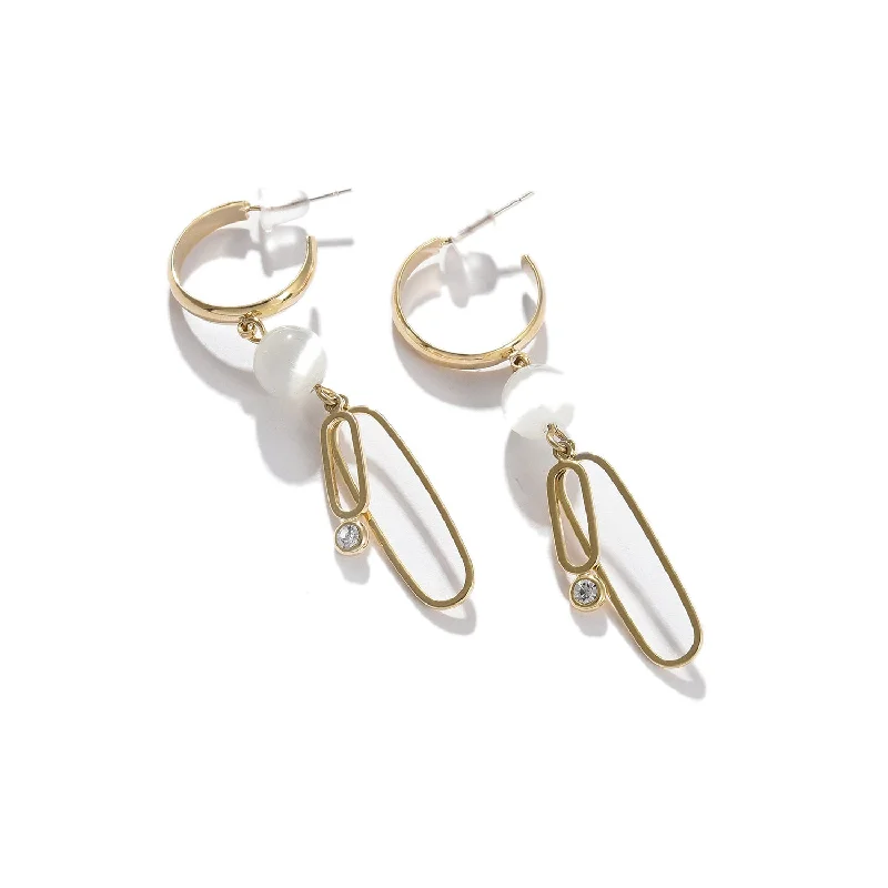 Premium Jewelry Now Available At Special Discounts Gold-toned Contemporary Drop Earrings Premium Jewelry Now Available At Special Discounts Gold-toned Contemporary Drop Earrings