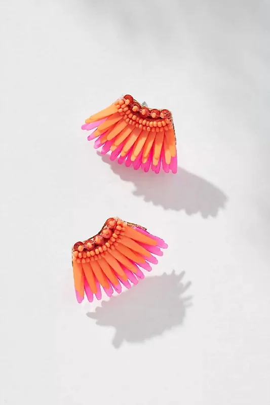Flash Sale On Stunning Jewelry – Don't Miss Out Micro Madeline Earring In Peach/orange Neon Flash Sale On Stunning Jewelry – Don't Miss Out Micro Madeline Earring In Peach/orange Neon