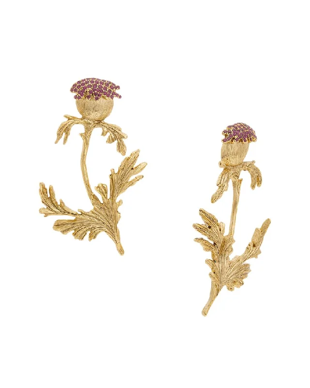 Jewelry Clearance – Final Chance To Save Big Oscar de la Renta 14K Golden Thistle Earrings Jewelry Clearance – Final Chance To Save Big Oscar de la Renta 14K Golden Thistle Earrings