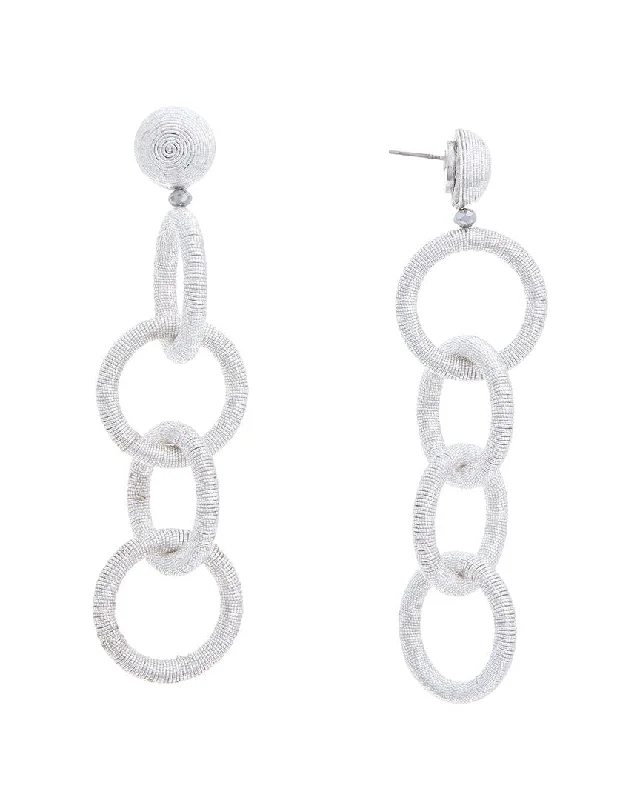 Handcrafted Jewelry Sale – Unique Designs At Low Prices Oscar de la Renta Long Coil Circle Link Earrings Handcrafted Jewelry Sale – Unique Designs At Low Prices Oscar de la Renta Long Coil Circle Link Earrings