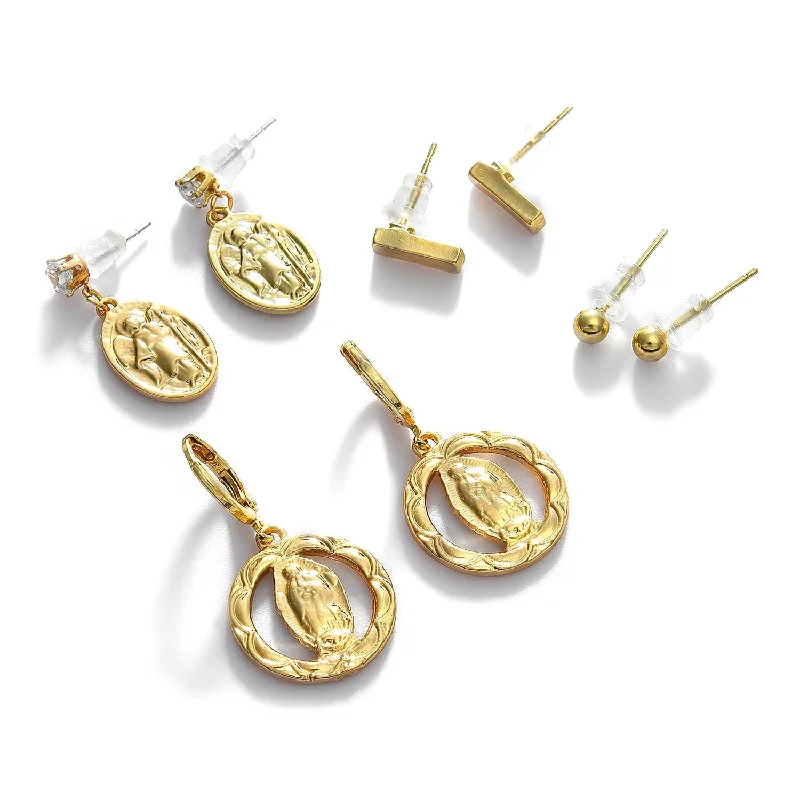 Stunning Jewelry At A Fraction Of The Price Pack Of 4 Gold Plated Hoop Earring