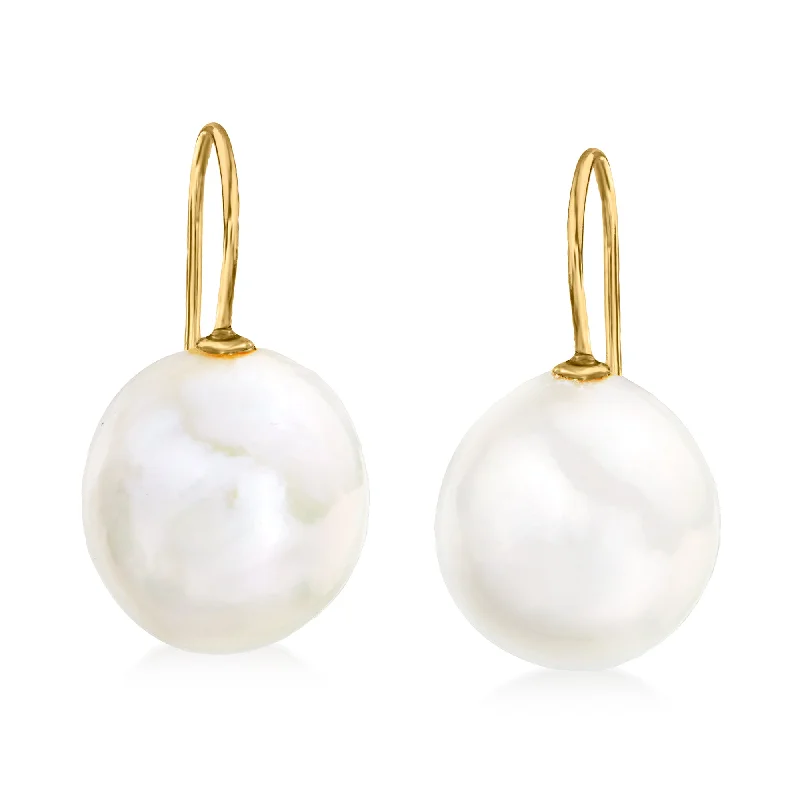 Elegant Designs, Unbeatable Discounts – Shop Jewelry Now Ross-Simons 11-12mm Cultured Baroque Pearl Drop Earrings in 14kt Yellow Gold Elegant Designs, Unbeatable Discounts – Shop Jewelry Now Ross-Simons 11-12mm Cultured Baroque Pearl Drop Earrings in 14kt Yellow Gold