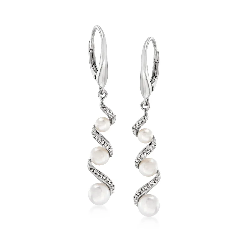 Bestselling Jewelry Now On Sale – Elevate Your Look Ross-Simons 3.5-5mm Cultured Pearl and . Diamond Drop Earrings in Sterling Silver Bestselling Jewelry Now On Sale – Elevate Your Look Ross-Simons 3.5-5mm Cultured Pearl and . Diamond Drop Earrings in Sterling Silver
