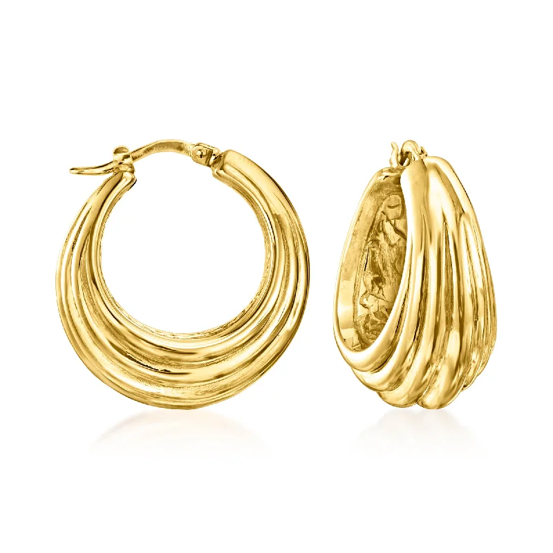 Exclusive Online Discounts On Stylish Jewelry Ross-Simons Italian 14kt Yellow Gold Fluted Hoop Earrings Exclusive Online Discounts On Stylish Jewelry Ross-Simons Italian 14kt Yellow Gold Fluted Hoop Earrings
